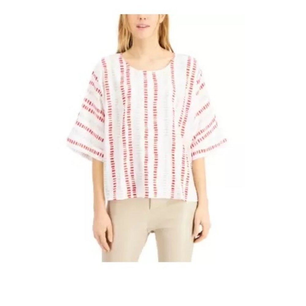 NEW! Alfani Dolman-Sleeve MidSummer Striped Top XS